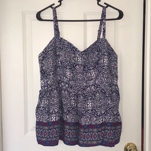 Torrid mixed print shirt, size 1